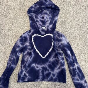 Sofi Tie-Dye Hoodie with heart